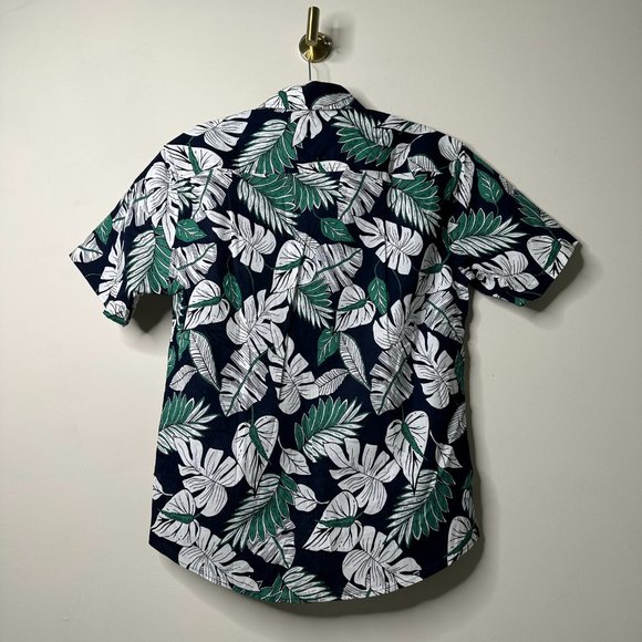 COOFANDY Tropical Palm Short Sleeve Button Front Shirt Men's Small NEW - Picture 3 of 4